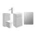 Pilton Bathroom Furniture Pack with Chrome Taps and Free Illuminated Mirror